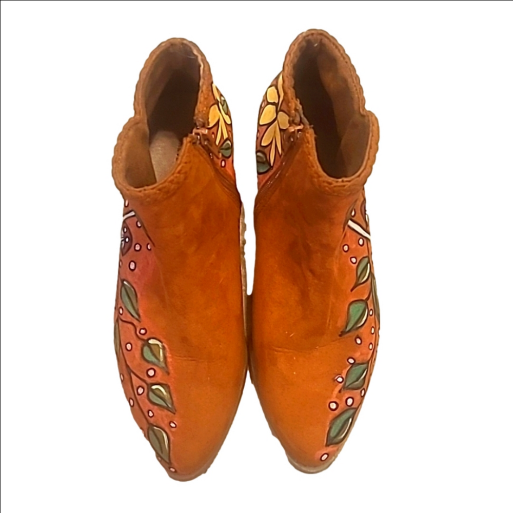 Hand Painted Womens s7 Bohemian Art To Wear Cottagecore Autumn Fairy - Picture 3 of 14